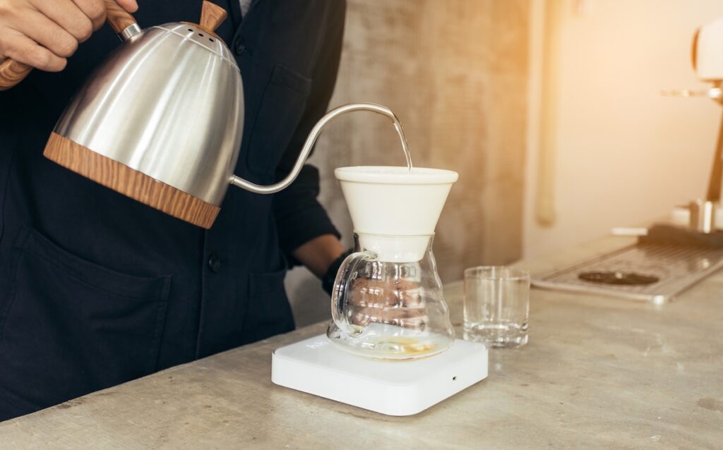 Coffee method pour over drip