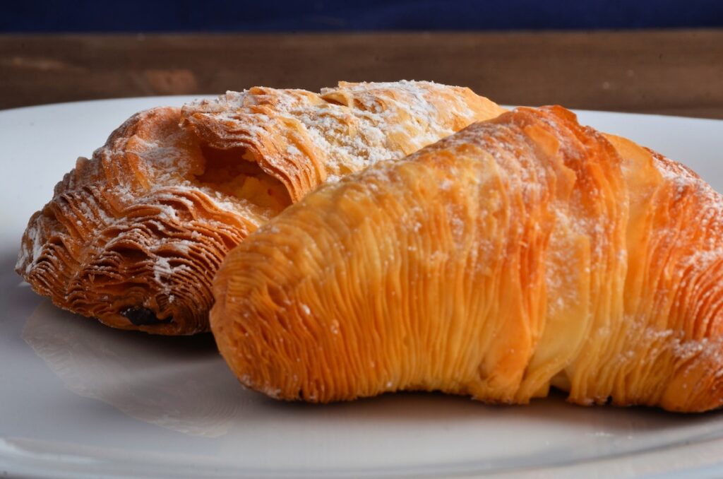 Sfogiatella typical neapolitan pastry